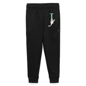 J Monogram, Floral, Personnalisable - Pantalon de survêtement enfant/adolescent premium - noir - Devant - AI Model Kid Male (0cm)
