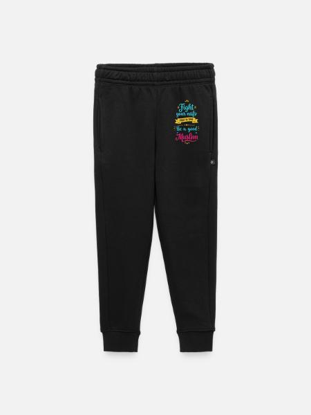 Be Good - Kids’/Teens' Premium Sweatpants - black - Front