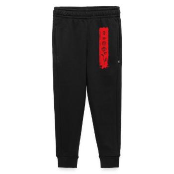 Vertical Rose Brush Art - Kids’/Teens' Premium Sweatpants - black - Front - AI Model Kid Male (0cm)