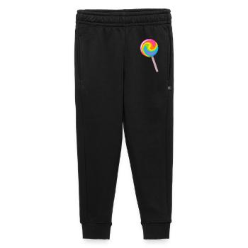 Colourful spiral lollipop in rainbow colours - Kids’/Teens' Premium Sweatpants - black - Front - AI Model Kid Male (0cm)