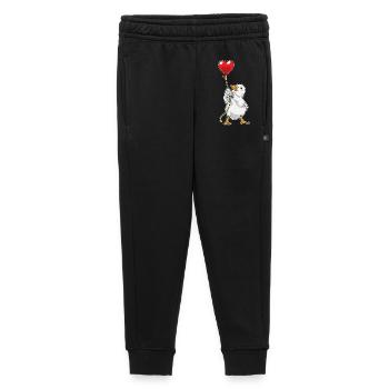 Ballon canard - Pantalon de survêtement enfant/adolescent premium - noir - Devant - AI Model Kid Male (0cm)
