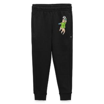 Otter Soccer Player Soccer - Kids’/Teens' Premium Sweatpants - black - Front - AI Model Kid Male (0cm)