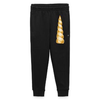 Golden Spiral Horn – Magical Design Object - Kids’/Teens' Premium Sweatpants - black - Front - AI Model Kid Male (0cm)