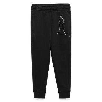 Chess piece king - Kids’/Teens' Premium Sweatpants - black - Front - AI Model Kid Male (0cm)