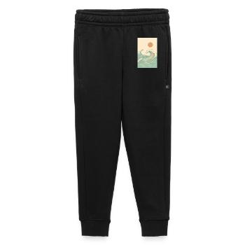 A summery picture by the sea - Kids’/Teens' Premium Sweatpants - black - Front - AI Model Kid Male (0cm)