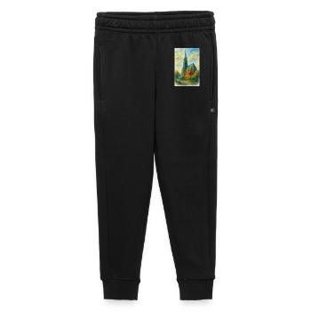 Gothische Kirche im impressionistischen Stil - Kinder/Teenager Premium Sweathose - Schwarz - Vorne - AI Model Kid Male (0cm)