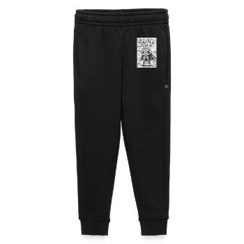 "Manga Hero: Just Chillin'" - Kids’/Teens' Premium Sweatpants - black - Front - AI Model Kid Male (0cm)