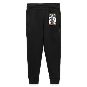 Rugby "The Tower" Tarot card graphic - Kids’/Teens' Premium Sweatpants - black - Front - AI Model Kid Male (0cm)