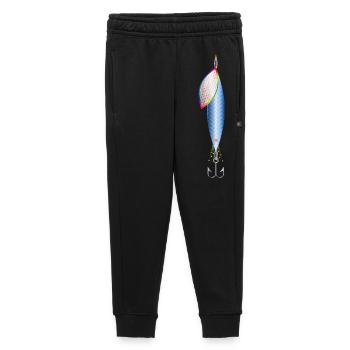 Leurre de pêche fantaisie coloré avec hameçon - Pantalon de survêtement enfant/adolescent premium - noir - Devant - AI Model Kid Male (0cm)