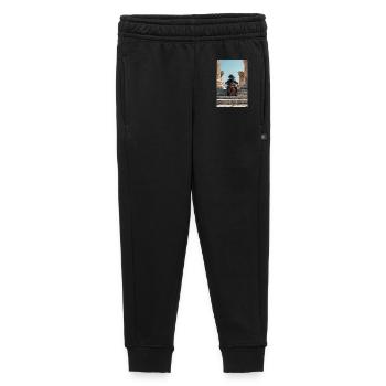 Un astronaute cosmique joue du violoncelle au milieu des ruines - Pantalon de survêtement enfant/adolescent premium - noir - Devant - AI Model Kid Male (0cm)