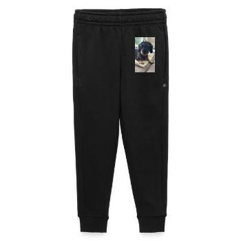 Hundeporträt mit charmantem Gesicht Rachel, Rauhha - Kinder/Teenager Premium Sweathose - Schwarz - Vorne - AI Model Kid Male (0cm)