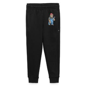 Faultier Mechaniker Schraubenschlüssel Werkstatt - Kinder/Teenager Premium Sweathose - Schwarz - Vorne - AI Model Kid Male (0cm)