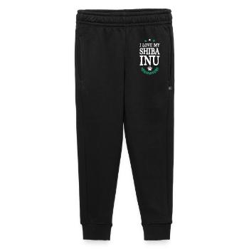 I Love my Shiba Inu - Kids’/Teens' Premium Sweatpants - black - Front - AI Model Kid Male (0cm)