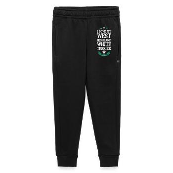 West Highland White Terrier - Pantalon de survêtement enfant/adolescent premium - noir - Devant - AI Model Kid Male (0cm)