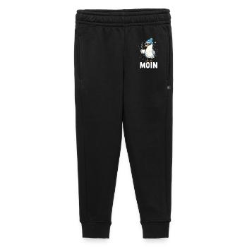 Moin Seagull Coffee Coast Northern Germany - Kids’/Teens' Premium Sweatpants - black - Front - AI Model Kid Male (0cm)