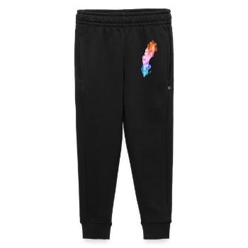 Suède - Sverige - Suède - abstrait - carte - Pantalon de survêtement enfant/adolescent premium - noir - Devant - AI Model Kid Male (0cm)