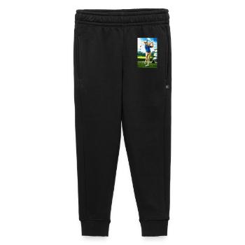 Coyote golfeur humanoïde en action - Pantalon de survêtement enfant/adolescent premium - noir - Devant - AI Model Kid Male (0cm)