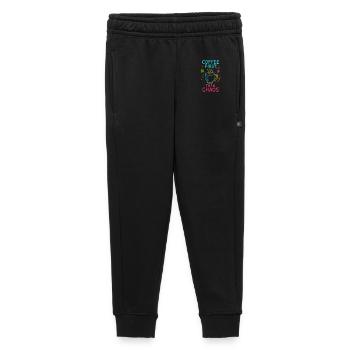 Le café d'abord, puis le chaos Motif du chaos - Pantalon de survêtement enfant/adolescent premium - noir - Devant - AI Model Kid Male (0cm)