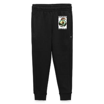 Abenteuerlicher Angler mit Klimmbrett - Kinder/Teenager Premium Sweathose - Schwarz - Vorne - AI Model Kid Male (0cm)
