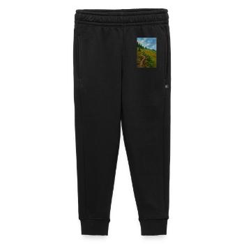 Scenic mountain hike in oil painting look - Kids’/Teens' Premium Sweatpants - black - Front - AI Model Kid Male (0cm)