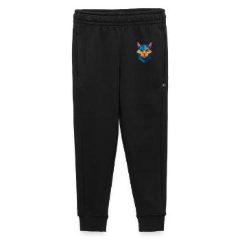 Chat | Tête de chat Impression / Impression / Design - Pantalon de survêtement enfant/adolescent premium - noir - Devant - AI Model Kid Male (0cm)