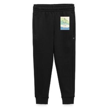 Trop tard pour mourir jeune – Citation amusante - Pantalon de survêtement enfant/adolescent premium - noir - Devant - AI Model Kid Male (0cm)
