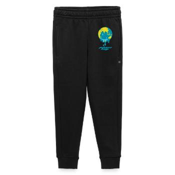 Global Warming Globe - Kids’/Teens' Premium Sweatpants - black - Front - AI Model Kid Male (0cm)