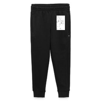 Kiss Butterfly - Kids’/Teens' Premium Sweatpants - black - Front - AI Model Kid Male (0cm)