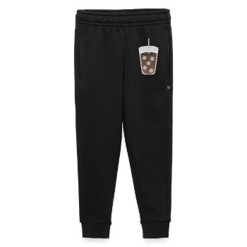 Iced Coffee Cube Pattern - Kids’/Teens' Premium Sweatpants - black - Front - AI Model Kid Male (0cm)