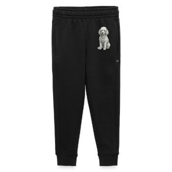 Poodle Dog in Hand Drawing style - Kids’/Teens' Premium Sweatpants - black - Front - AI Model Kid Male (0cm)