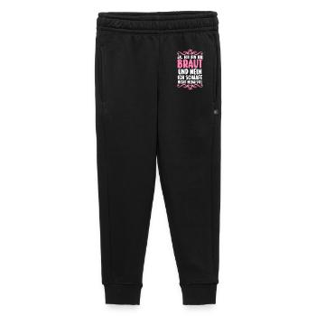 Bachelor Party Team Bride Hen Party - Kids’/Teens' Premium Sweatpants - black - Front - AI Model Kid Male (0cm)
