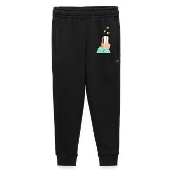 Pride hearts on the smartphone - Kids’/Teens' Premium Sweatpants - black - Front - AI Model Kid Male (0cm)