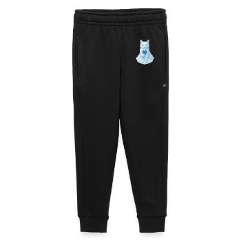 Chat coeur en bleu nuage - Pantalon de survêtement enfant/adolescent premium - noir - Devant - AI Model Kid Male (0cm)
