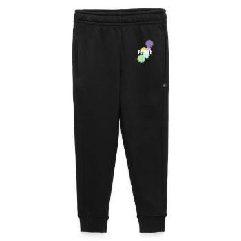 Mama Flower Power - Kids’/Teens' Premium Sweatpants - black - Front - AI Model Kid Male (0cm)