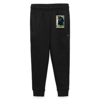 Drôle d’oiseau corbeau noir avec F-Caw-F Dire - Pantalon de survêtement enfant/adolescent premium - noir - Devant - AI Model Kid Male (0cm)