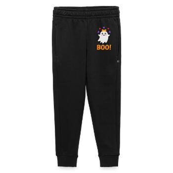 Cute Halloween Ghost Boo Costume - Kids’/Teens' Premium Sweatpants - black - Front - AI Model Kid Male (0cm)