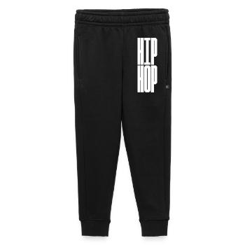 Bold Hip Hop music design - Kids’/Teens' Premium Sweatpants - black - Front - AI Model Kid Male (0cm)