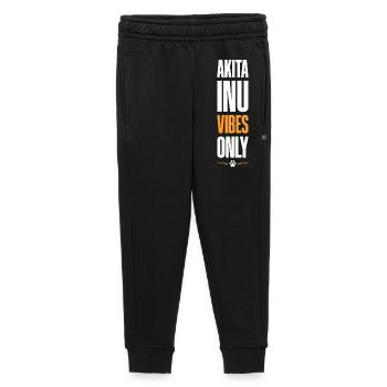 Akita Inu Vibes uniquement - Pantalon de survêtement enfant/adolescent premium - noir - Devant - AI Model Kid Male (0cm)