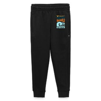 Catch Barrels Not Drama Surf Art - Kids’/Teens' Premium Sweatpants - black - Front - AI Model Kid Male (0cm)