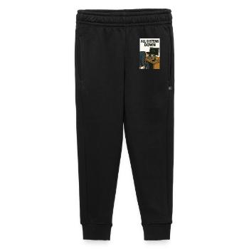 All Systems Down IT Humor Caricature - Kids’/Teens' Premium Sweatpants - black - Front - AI Model Kid Male (0cm)