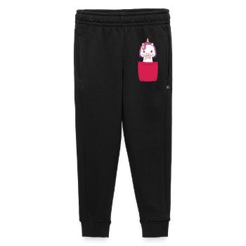 Licorne Chemise Sac Poitrine Cadeau Licorne - Pantalon de survêtement enfant/adolescent premium - noir - Devant - AI Model Kid Male (0cm)