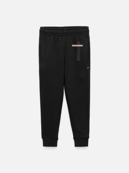 Alert! Antifascista! - Wortkunst rot/grau - Kinder/Teenager Premium Sweathose - Schwarz
