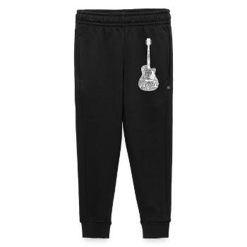 Guitare Musique Art Design - Pantalon de survêtement enfant/adolescent premium - noir - Devant - AI Model Kid Male (0cm)
