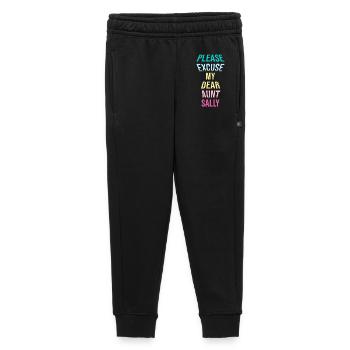 Math Math Teacher Saying Math Teacher Funny - Kids’/Teens' Premium Sweatpants - black - Front - AI Model Kid Male (0cm)
