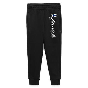 Finland - Kids’/Teens' Premium Sweatpants - black - Front - AI Model Kid Male (0cm)