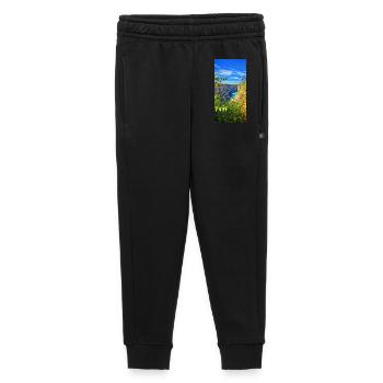 Küstenkanyon Blaues Wasser Panorama - Kinder/Teenager Premium Sweathose - Schwarz - Vorne - AI Model Kid Male (0cm)