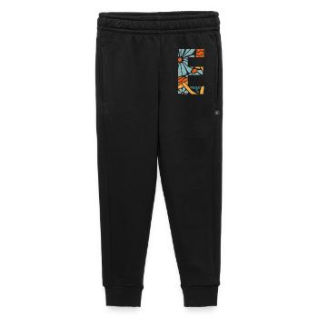 Buchstabe e Blumen groovy Geschenkidee - Kinder/Teenager Premium Sweathose - Schwarz - Vorne - AI Model Kid Male (0cm)