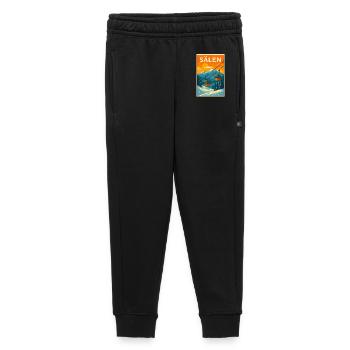 Sälen Sunset Funicular - Kids’/Teens' Premium Sweatpants - black - Front - AI Model Kid Male (0cm)