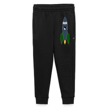 Cat in space - Kids’/Teens' Premium Sweatpants - black - Front - AI Model Kid Male (0cm)