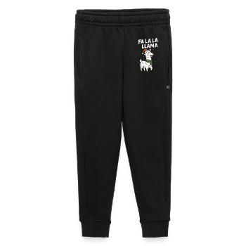 Fa La La Llama Christmas Family Fun - Kids’/Teens' Premium Sweatpants - black - Front - AI Model Kid Male (0cm)